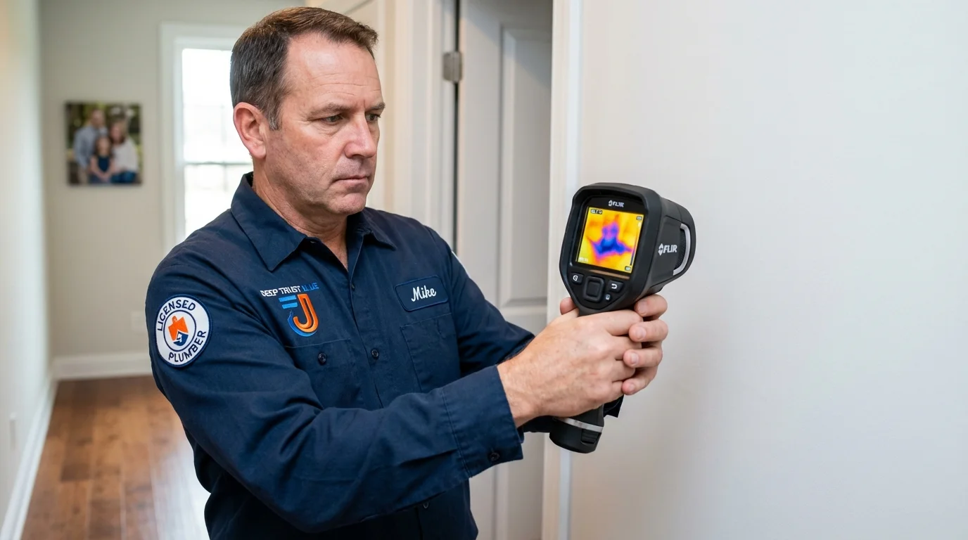 Thermal imaging leak detection by Johns Plumbing LLC in Pulaski
